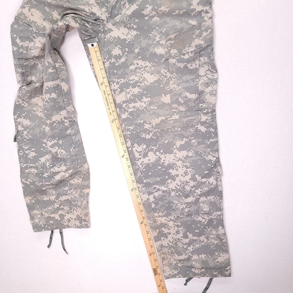 US Army ACU Digital Camo Cargo‎ Pants Medium Regular Ripstop Trousers 34x31